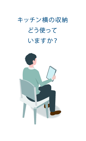 キッチンの横の収納 どう使っていますか?